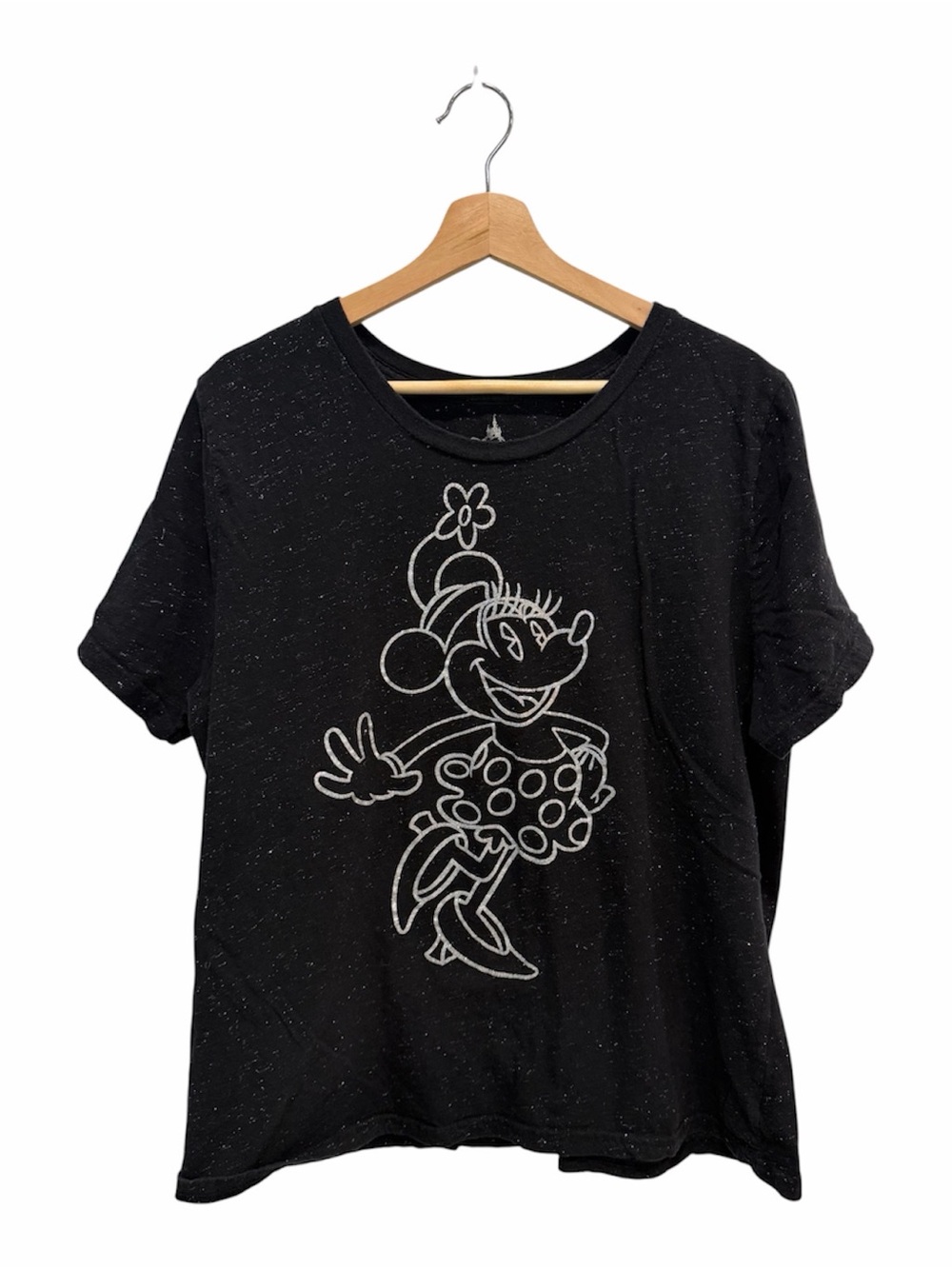 Disney Parks Minnie Mouse Glitter Graphic Tee T-Shirt Women’s Plus 1x